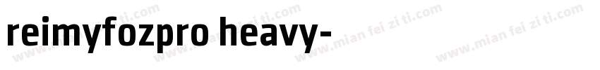 reimyfozpro heavy字体转换